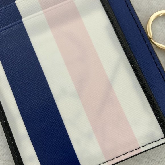 Kate Spade "Bitsy" Cruise Stripe Card Holder/Coin Purse - Picture 7 of 7